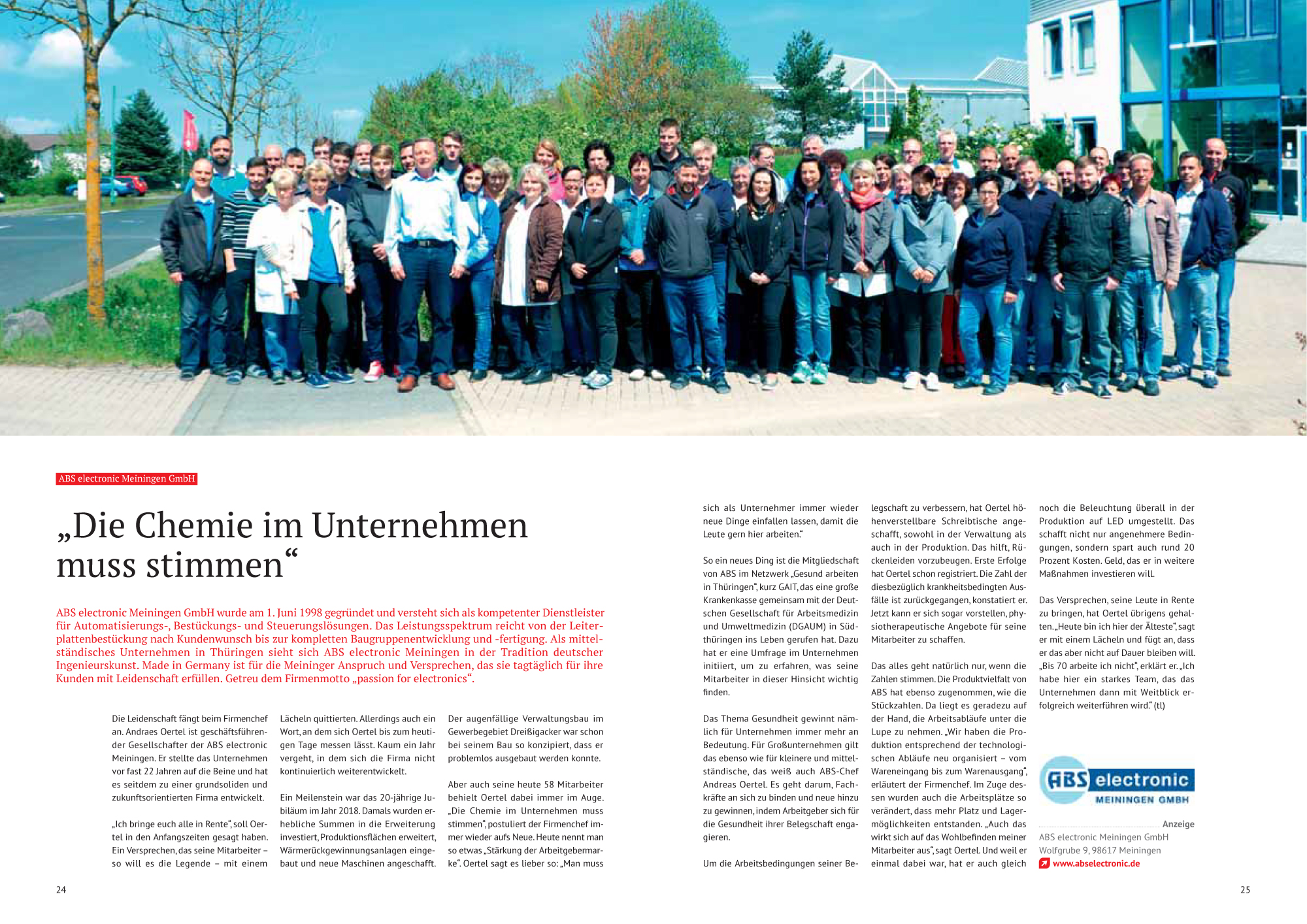 ABS electronic Meinigen passion for electronics