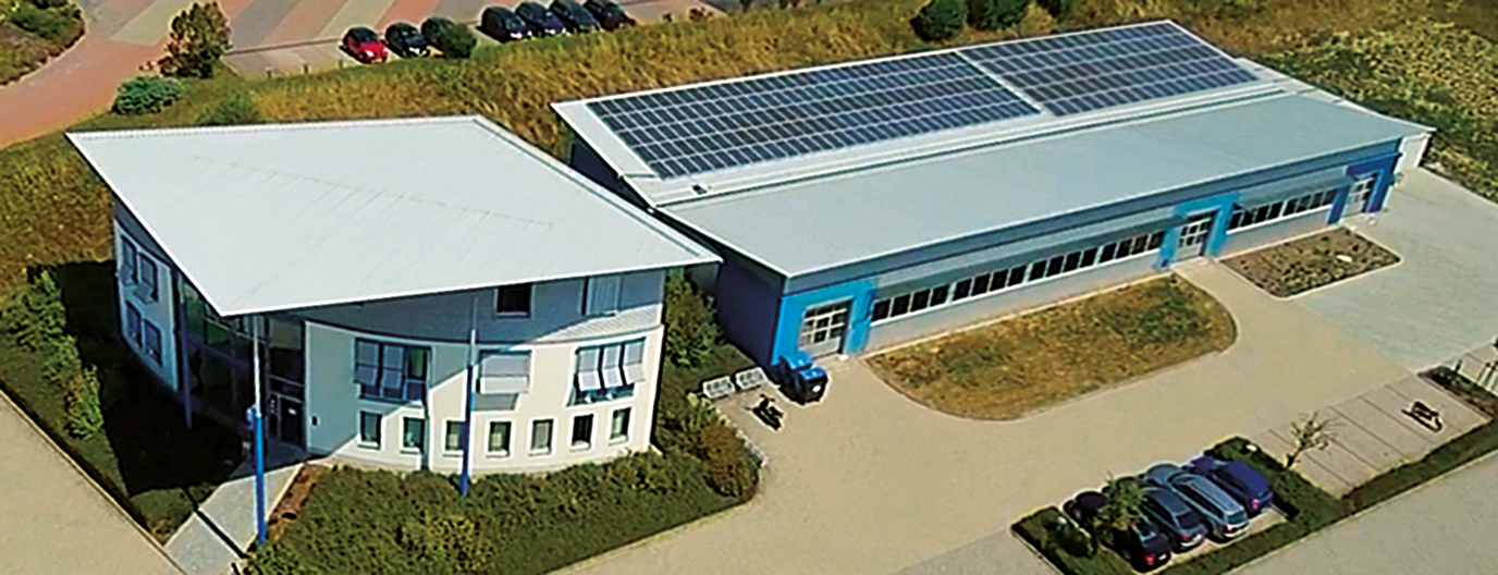 Solarzellen auf dem ABS Gebäude